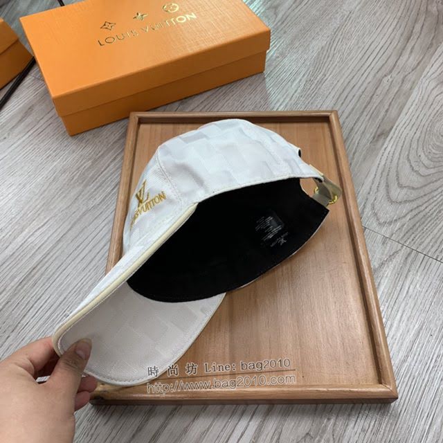 LV新品男士帽子 路易威登經典棋盤格鴨舌帽棒球帽  mm1340
